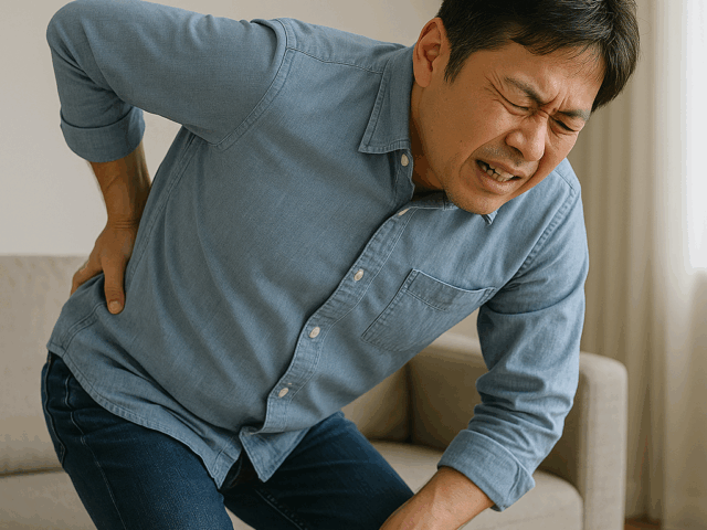 社会人の腰痛　大津市　石山　石山東洋鍼灸整骨院